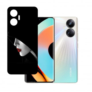 Realme 10 Pro Plus UV Embossed Touch Feel Design back Skin Protector for (Not a Tempered glass)