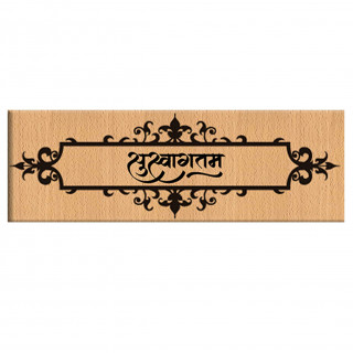 Personalized Welcome Name Plates for Home Entrance Customized Wooden for House Office Flat Door Decoration
