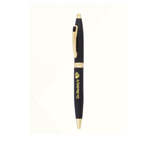 Saint Matte Black Gold Trim Ball Pen with Engraving World Best Doctor and Gift Excellent