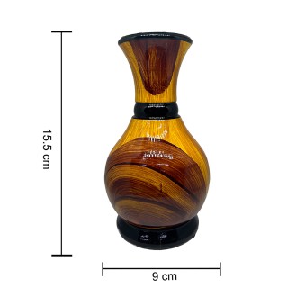 Ceramic Flower Vase Table for Living Room Indoor Home Decor Wedding Centerpieces Arrangements Pot With Flower (Brown Small Pack of 2) thumbnail 2