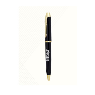 Black with Golden Combination Metal Ball Pen Fitted Germany made refill