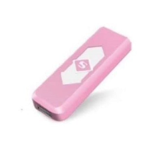 Environment Protection USB Smart Electronic Smoking Lighter Windproof Slim Coil Double Side Ignition Light (pack of 1 Pink)