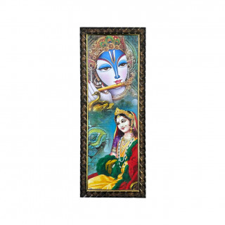 Janki Rajasthani Culture Wall picture Canvas Painting  (With Frame)
