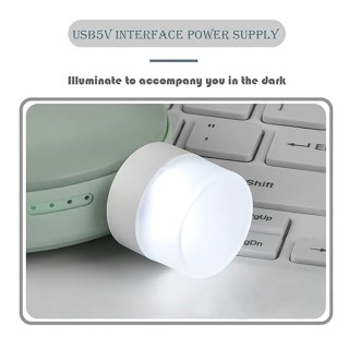 Night Light Mini USB LED Flexible Ambient Light Portable car Bulb Indoor Outdoor Reading Kitchen Sleep (pack of 2)