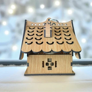 3D MDF Wooden Candle Light House | DIY Craft Kit for Kids & Adults | Decorative Hanging Candle Light house-11.43cm (4.5 Inch) thumbnail 3