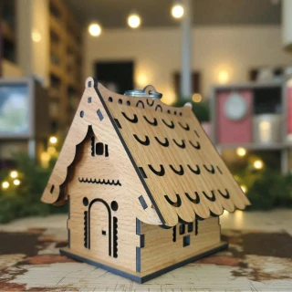 3D MDF Wooden Candle Light House | DIY Craft Kit for Kids & Adults | Decorative Hanging Candle Light house-11.43cm (4.5 Inch) thumbnail 4