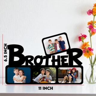 DVMART® Gift for Brother – Acrylic & MDF Laser Cut Designer Photo Frame thumbnail 4