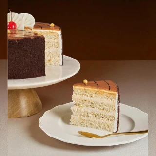 Chocolate Butterscotch Cake – Rich Choco Sponge with Cream & Cherry thumbnail 5