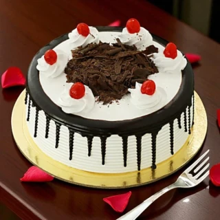 Choco Cherry Cake – Classic Black Forest Cake with Whipped Cream & Cherries