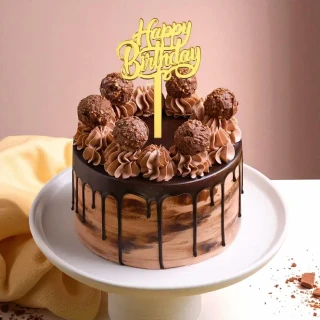 Choco Ferrero Cake – Chocolate Drip Cake with Ferrero Rocher