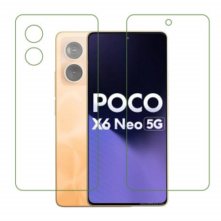 Xiaomi Poco X6 Neo (Front & Back) 9H Protective Compatible Flexible Unbreakable Mobile Screen Protector