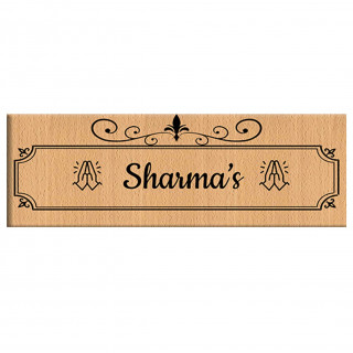 Customized personalized wooden name plate for Home flat villa bungalow office