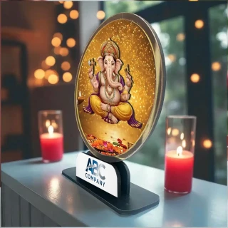Corporate & Deepawali Gift – MDF/Acrylic Ganesh Lakshmi with Custom Brand Logo thumbnail 3