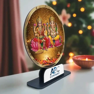 Corporate & Deepawali Gift – MDF/Acrylic Ganesh Lakshmi with Custom Brand Logo thumbnail 3