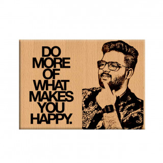 Inspirational Laser Engraved Plaque Wooden frame for friends (Do More of What Make You Happy)
