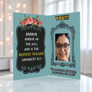 Personalized Teacher’s Day Greeting Card – Custom Photo & Message | DVMART thumbnail 3