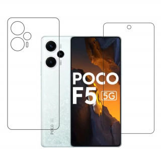 Xiaomi Poco F5 Protective Compatible Mobile Screen Protector For Front & Back (Not a Tempered glass)