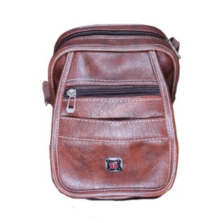 Stylish PU Leather Sling Bag Cross Body Travel Office Business Messenger One Side Shoulder for Men