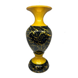 Flower Vase For Home And Office Decoratoin Purpose Pot With Flower ( Black Medium Pack of 2) thumbnail 4