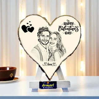 Personalized Wooden Photo Frame – Custom Laser Engraved Design | DVMART® (Eco-Friendly Gift)