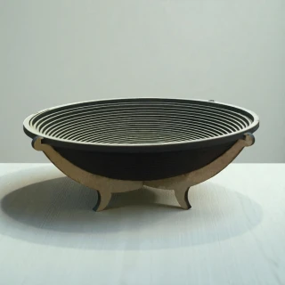 Eco-Friendly Spiral Bowl in MDF Wood – Decorative Storage & Gift Bowl for home décor, gifting,organizing chocolates or dry fruits