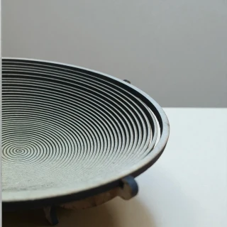 Handcrafted Wooden Spiral Bowl - Single-Piece Wood Fruit & Dry Fruit  Bowl | Multi-Utility Home Décor thumbnail 2