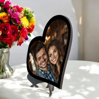 Personalized Heart Puzzle Frame - Custom Heart Shaped Photo Puzzle for Gifts & Decoration-15CM (6 Inch) thumbnail 2