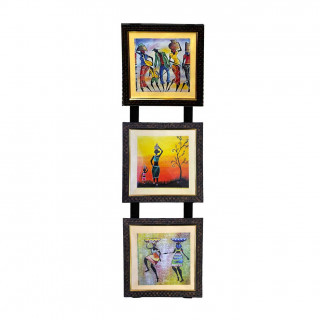 Hanging Wall Painting Janki Rajasthani Culture Wall picture Canvas (With Frame)