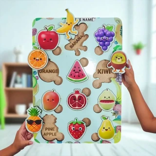 DVMART® Learn and Play Kid's Puzzle for School, Home, Kids | Fruit Theme