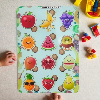 DVMART® Learn and Play Kid's Puzzle for School, Home, Kids | Fruit Theme thumbnail 2