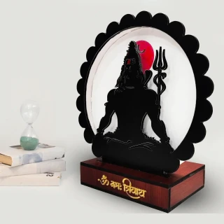 DVMART Acrylic Rechargeable LED Lord Shiva Tabletop Devotional Gift – Spiritual Home Décor thumbnail 4