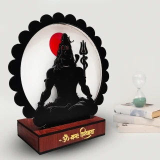 DVMART Acrylic Rechargeable LED Lord Shiva Tabletop Devotional Gift – Spiritual Home Décor thumbnail 5