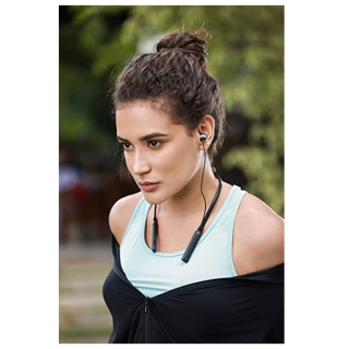 Premium Bluetooth Wireless in Ear Neckband Earphones with Mic (Black & Silvar) thumbnail 5