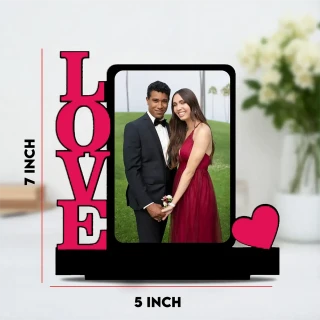 DVMART® Gift for Wife| Husband| Fiancé – Acrylic & MDF Laser Cut Designer Photo Frame thumbnail 5