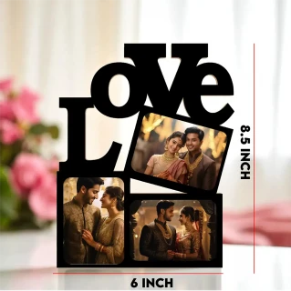 DVMART® Romantic Gift for Wife| Husband| Lover – Acrylic & MDF Laser Cut Designer Photo Frame thumbnail 4