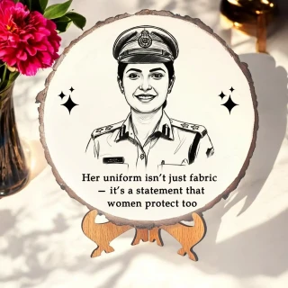 Personalized Christmas Photo Frame – Mango Wood with Laser Engraving Appraisal Frame