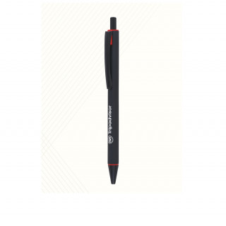 Rubberized Retractable Fine Ball Point Pen (Pack of 1)