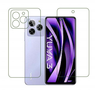 Lava Yuva 3 (Front & Back) 9H Protective Compatible Flexible Unbreakable Mobile Screen Protector