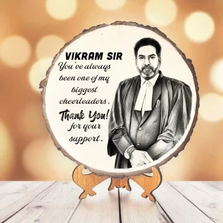 Personalized Christmas Photo Frame – Mango Wood with Laser Engraving Thank You Frame