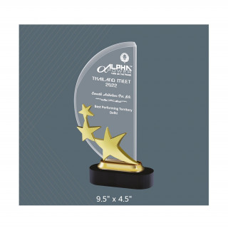 3 Stars Acrylic Award