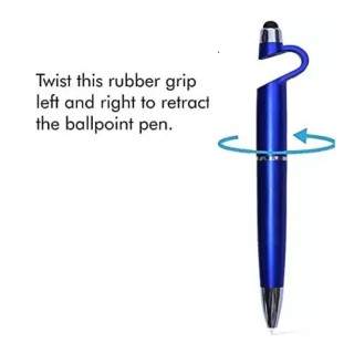 Universal 3 in 1 Stylus Pen's with Mobile Stand Holder Writing Pen Screen Wipe for mobiles Best for Gift. (Smart Pack of 3) thumbnail 5