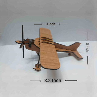 3D DIY MDF Puzzle - Glider Aeroplan Retro Plane Model | Wooden Puzzle, DIY, Build Your Own, Construction Toy, Modeling Kit | DVMART® thumbnail 5