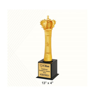 New Triumph Crown Crystal Sale Champion Resin Trophy