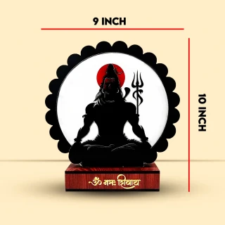DVMART Acrylic Rechargeable LED Lord Shiva Tabletop Devotional Gift – Spiritual Home Décor thumbnail 7