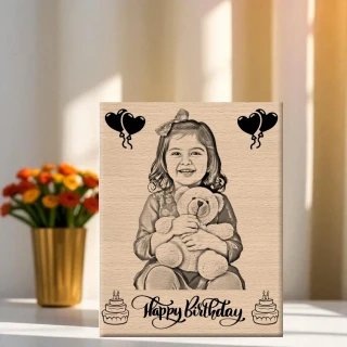 Handcrafted Steam Beech Wood Frame – A Timeless Keepsake for Your Photos
