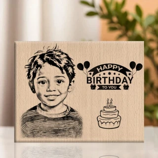 Rustic Charm Steam Beech Wood Photo Frame – Capture Your Memories in Style