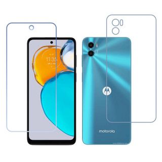 Motorola Moto E22s 9H Protective Compatible Mobile Screen Protector For Front & Back (Not a Tempered glass)