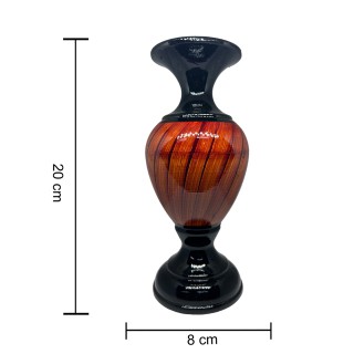Ceramic Flower Vase Table for Living Room Indoor Home Decor Wedding Centerpieces Arrangements Pot With Flower (Brown Medium Pack of 2) thumbnail 2
