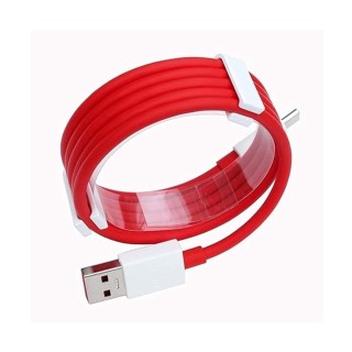 USB Type C Cable 1 Oneplus Turbo 33W Data Cable 6A Original High Speed (Type C oneplus Cable Turbo Red)