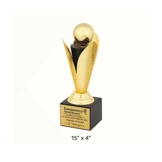 Brass Cricket Board Cricket's Trophy Shape Designer